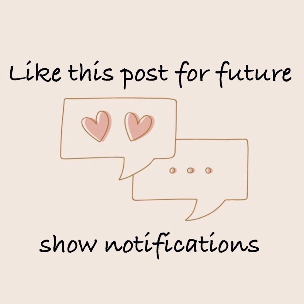 💥LIKE this post to get notifications for my upcoming shows! Low starts